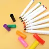Fabricación de fábrica al por mayor para niños escritura pintura graffiti 12 colores pequeño pincel de acuarela color agua marcador lavable