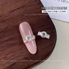 Anillo de diamante con engaste abierto de zirconia anillos apilables de diamantes accesorios para uñas de arte de uñas súper brillante rectángulo corazón huevo de paloma anillo de lujo ligero bolas de diamante para uñas de arte de uñas