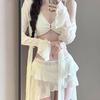 [Serie Luz de Luna] Nuevo Traje de Baño de Hada 2026 para Mujer, Conjunto de Bikini de Dos Piezas de Verano, Traje de Baño de Cuatro Piezas para Aguas Termales