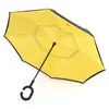 Atacado do Fabricante Novo Guarda-chuva de Carro Invertido Automático de Camada Dupla Mãos Livres Proteção Solar Publicitária Guarda-chuva de Carro Invertido