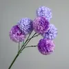 3 cabezas de flores artificiales de bola de nieve de la suerte, un ramo para arreglos florales de boda, decoraciones de hortensias y accesorios para crear exhibiciones escénicas