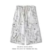 2026 Verano Nuevo Estilo Hombres Personalizados Tie-Dye Fresco Pantalones Cortos Holgados Talla Grande Por Encima de la Rodilla Pantalones de Hombre