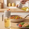 Olla de Aceite de Vidrio Cocina Hogar Anti-Goteo Gran Capacidad Botella de Aceite Salsa de Soja Vinagre Aceite para Condimentos Contenedor Dedicado Lata de Aceite a Prueba de Fugas