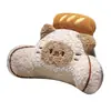 Gato Siames de Dibujos Animados con Orejas Chuecas, Respaldo Grande para Mesita de Noche, Cojín de Tatami, Almohada con Forma de Gato, Cojín Lumbar para Silla de Oficina