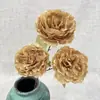 Valle de Huaxi 2026 Nueva Colección: Arreglos en tonos marrones, Serie de 2.5 Yuan, Venta al por mayor de flores artificiales para lugares de boda