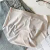 Roupa Íntima Fina Sem Costura para Mulheres, Seda Gelada Respirável, Parte Inferior de Algodão Puro, Antibacteriana, Não Aperta, Cintura Média, Calcinha Peach Butt para Mulheres