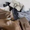 Yuran 26 Novo Modelo de Primavera Cedo Couro Proteína Vegetal Stretch Importado Feito à Mão Sob Medida Slim Reto Calças Casuais