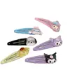 Pinza para el pelo de dibujos animados Sanrio Hielo Pinza para el pelo de dibujos animados linda Pinza lateral Accesorios para el pelo de niños Pinza para el pelo rota para niñas Regalo para bebé