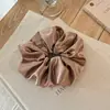 Scrunchie de Cetim com Strass Estilo Coreano Preguiçoso para Mulheres, Acessório de Cabelo de Luxo para Rabo de Cavalo Baixo ou Coque