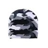 Chapéu Tricotado Jacquard Camuflado Transfronteiriço Outono e Inverno Estilo Europeu e Americano Chapéu Curto de Lã para Esqui para Homens Sem Aba Proteção para Orelhas Gorro Chapéu para Clima Frio