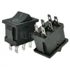 Interruptor de balancín tipo barco KCD1-106, interruptor basculante tipo barco, dimensiones 21*15 mm, terminales de cobre puro, dos posiciones, interruptor de encendido de 6 pines