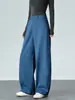 Calça de alfaiataria feminina marrom de corte reto, nova para o Outono de 2026, versátil para o trabalho e o dia a dia, calça de cintura alta que afina a silhueta