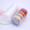 Cuerda elástica de cristal de color mini de 0.8 mm Línea Duke juego de texto línea elástica plana accesorios hechos a mano DIY línea para abalorios