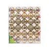 Decoração de bola para festival de Natal da Amazon com atmosfera transfronteiriça, caixa de presente 4cm/30 Pingente de árvore de Natal bola brilhante