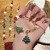 Pulseras Navideñas Transfronterizas Europeas y Americanas Nuevo Diseño de Nicho Pulseras de Perlas Pulseras Navideñas Joyería Versátil Al Por Mayor