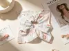 Goma de pelo cuadrada retro francesa para coleta, scrunchie artístico de estilo de hada, bufanda para mujer, accesorios, al por mayor en stock