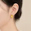 Diseño de Aguja Plateada con Textura Plisada de Fuegos Artificiales, Aretes en Forma de C, Únicos y Distintivos, Pequeños y Delicados, Aretes de Moda y Versátiles