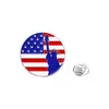 Nova Broche do Dia da Independência Americana, Insígnia de Liga de Metal com Letra Inglesa Personalizada, Decoração Versátil para o Dia da Independência Americana