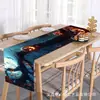 Camino de Mesa Más Vendido Transfronterizo Mantel Día de Muertos Mexicano Calavera Floral Decoración de Halloween Sala de Estar Mesa de Comedor Personalización