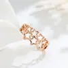 Atacado de fábrica moda personalidade oco anel de estrela de cinco pontas meninas vento frio nicho senso de design dedo indicador anel de falange