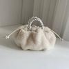 [Bolso de Calabaza] Bolso pequeño de felpa de imitación de visón, bolso de mujer de crowdsourcing, bolso bandolera Mao Mao portátil, nuevo, combinable