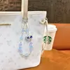 Colgante de Cadena para Teléfono con Abalorios de Mariposa de Cristal Llavero Accesorio Exquisito Accesorio para Bolso Correa para Teléfono Regalo Venta al por Mayor