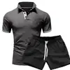 Chegada Nova Listada Camiseta de Verão Paul Masculina Manga Curta Top Moda Popular Conjunto Popular de Camisa Polo
