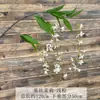 Flor Artificial Única de Jasmim de Seda para Casa Sala de Estar Hotel Decoração Suave Conjunto de Enfeites de Casamento Arranjo de Flores Artificiais
