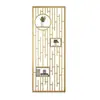 Pantalla de Acero Inoxidable de Lujo Ligero, Nueva Mampara de Sala de Estar Estilo Chino, Diseño Sencillo Floral Calado para Decoración de Entrada