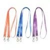 Lanyard con gafete para feria de empleados cubierta para tarjeta de acceso al autobús estudiantil tarjeta de trabajo transparente de doble cara