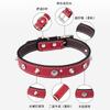 Correa para Perros Tamaño Pequeño Perros Teddy Pomerania Bichón Linda y Exquisita Cuerda de Cuero de Vaca Collar con Diamantes Suave y Universal