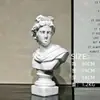 Estátua de Gesso Ornamentos Cabeça de Personagem Escandinavo Esboço Modelo de Esboço Quarto Decoração Literária David Escultura Grande de Resina