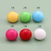 Aretes Redondos de Parche Estilo Japonés Macaron, Media Luna Hinchados, Frescos, Dulces, Lindos, Versátiles, de Resina, para Estudiantes