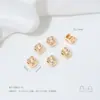 Contas Espaçadoras Lisas em Forma de 9 com Superfície Irregular Banhadas a Ouro 14K Conservadoras de Cor Pingente de Barra Longa Acessórios para Colar DIY Feitos à Mão