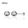 Especial transfronterizo para joyería simple de perforación de acero de titanio nuevo, bola, clavo para hueso de oreja, barra redonda, aretes de pastel para hombres y mujeres