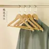 Cabide Triangular de Madeira Maciça, Cabide para Roupas e Calças sem Marcas, Adequado para Lojas de Roupas, Hotéis, Cabide de Madeira, Moderno e Simples