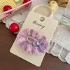 Clip de Lana de Conejo Tejido a Crochet Hecho a Mano Clip para Bebé Clip para el Cabello de Niños Accesorios para el Cabello de Niñas Lindas Pasador Clip para Flequillo Diadema