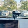 Hanjiang Sombra Solitária Antiga Cavaleiro Ornaments para Carro Jianghu Espadachim Antigo Display do Console Central Decorações para Carro