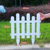 Valla blanca de plástico para huerto, cerca para verduras, cerca para patio exterior, cerca decorativa para campus, cerca para césped