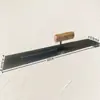 Espátula de Acero Azul para Pintura de Pisos, Alisado, Yesería y Aplicación de Masilla, Paleta de Acero Azul con Mango de Madera, Espátula sin Clavos, Raspador de Pared