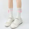 Calcetines estilo ballet lazo encaje calcetines jk con cordones felpa lolita calcetines de encaje calcetines lolita mary jane