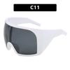 Nuevas gafas de sol de montura grande envolventes transfronterizas 2023, gafas de sol deportivas a prueba de viento para montar, gafas de sol para exteriores con personalidad