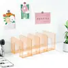 Suporte de Livro Transparente, Divisória de Mesa Espessada, Divisória de Dormitório, Estante Suporte para Livros, Caixa de Armazenamento para Livros, Prateleira Divisória de Armazenamento