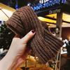 2023 nova faixa de cabelo de lã tricotada Coreia do Sul adorno de cabeça doce de aba larga trançado estilo Mori girl simples para sair na internet