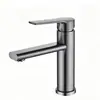 Grifo de lavabo de acero inoxidable, grifo de baño de agua fría y caliente, mezclador para lavabo, grifo de lavabo