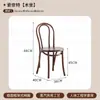 Restaurante Simples Estilo Coreano, Restaurante Ocidental, Combinação de Mesa e Cadeira de Madeira Maciça, Café Estilo Retrô, Padaria, Mesa e Cadeira de Rattan para Uso Comercial