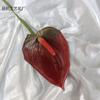 Flor de simulación pegamento suave Guanyinlian impresión 3D palma roja decoración de escenario de boda accesorios para fotos flores falsas al por mayor