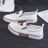 Slip-Ons Urso Slip-Ons para Mulheres 2023 Novo Versátil Slip-On Sapatos de Lona Respiráveis Flats Casuais Estilo Coreano Sapatos de Tecido