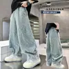 Jeans de Primavera para Niños 2026 Nuevo Estilo Pantalones para Niños Grandes Pantalones de Primavera y Otoño Largos Pantalones de Primavera Frescos y Elegantes de Moda para Niños