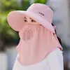 Chal Sombrero para el Sol con Ala Ancha Sombrero para el Sol para Mujer Protección Solar de Verano Uv Paja Sombrero para el Sol de Copa Vacía Plegable